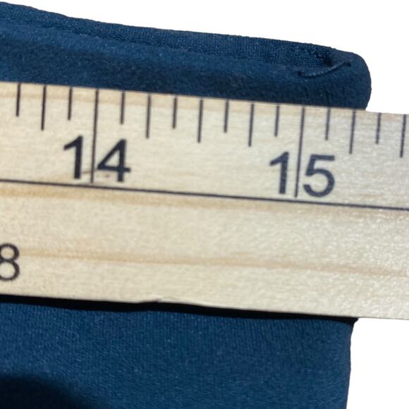 Athleta Colorblock Salutation 7/8 leggings in deep turquoise - Women's Large - Picture 8 of 9